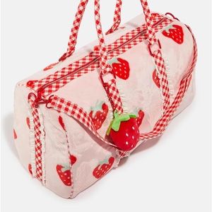 Strawberry shortcake x dolls Kill weekender bag strawberry print bag